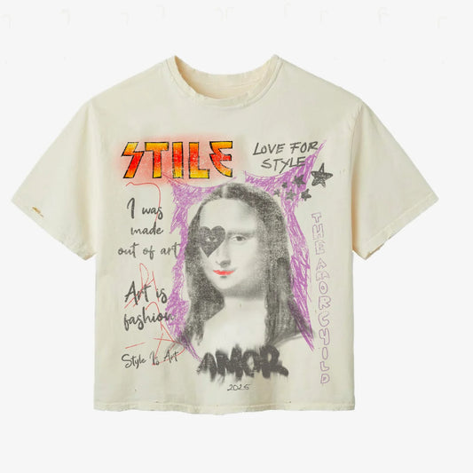 SDA Cream Monalisa Tee