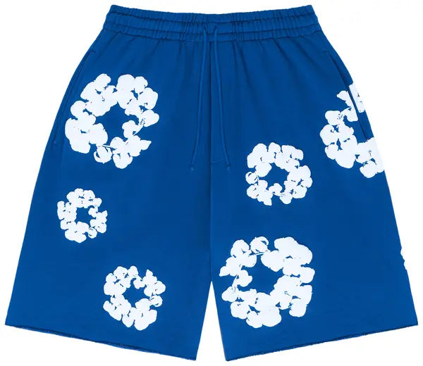 Denim Tears Wreath Shorts Blue