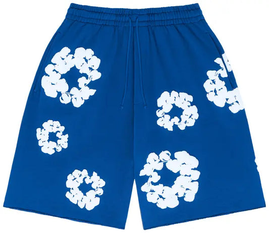 Denim Tears Wreath Shorts Blue