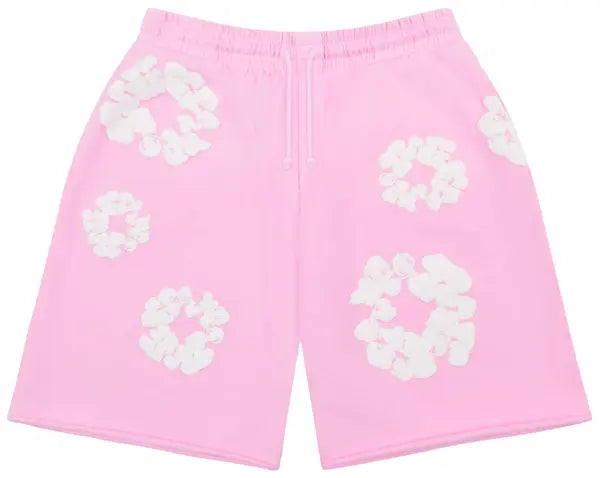Denim Tears Wreath Shorts Pink