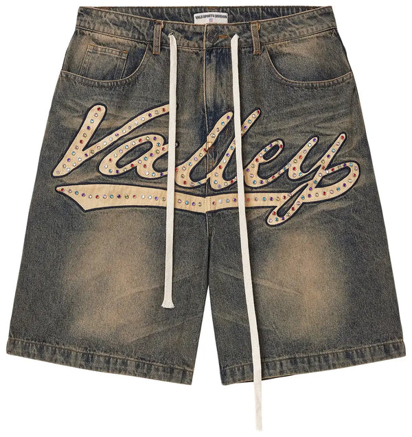 Vale Skittles Jorts Mid Blue