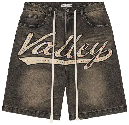 Vale Skittles Jorts Black Washed
