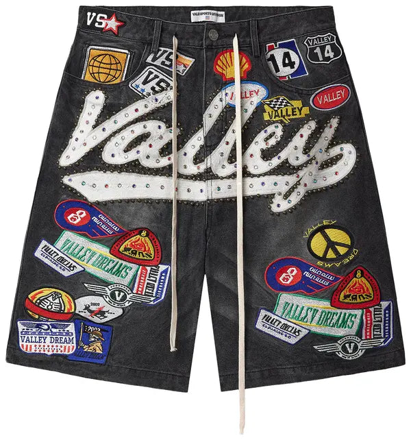 Black 1980s Jorts Black/Wash