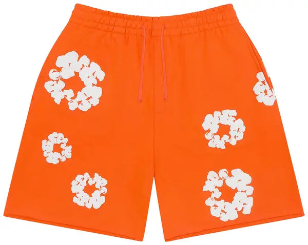 Denim Tears Wreath Shorts Orange