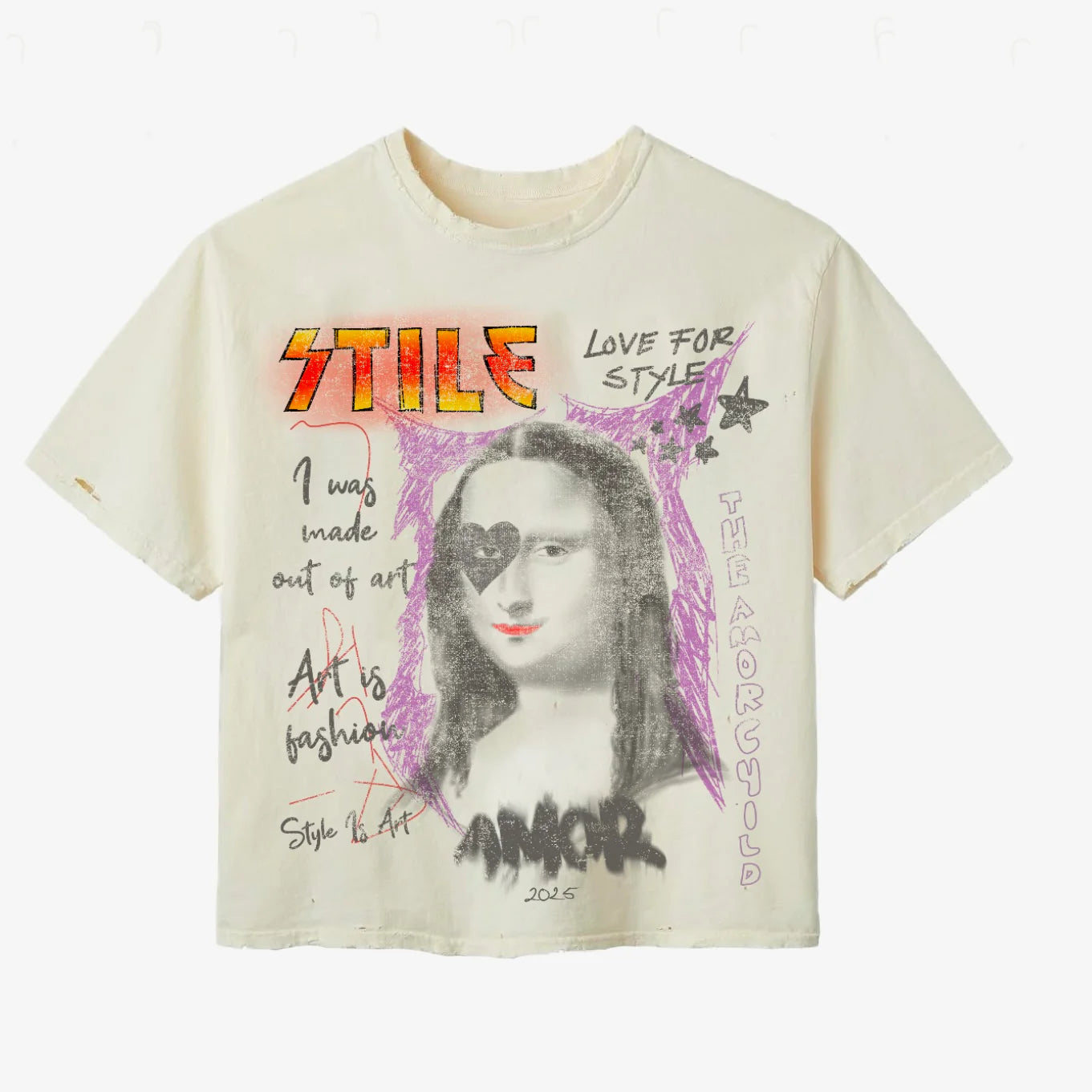 SDA Cream Monalisa Tee