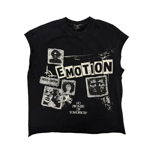Newspaper Sleeveless Tee