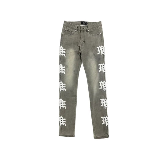 ME Ash Grey Monogram Denim