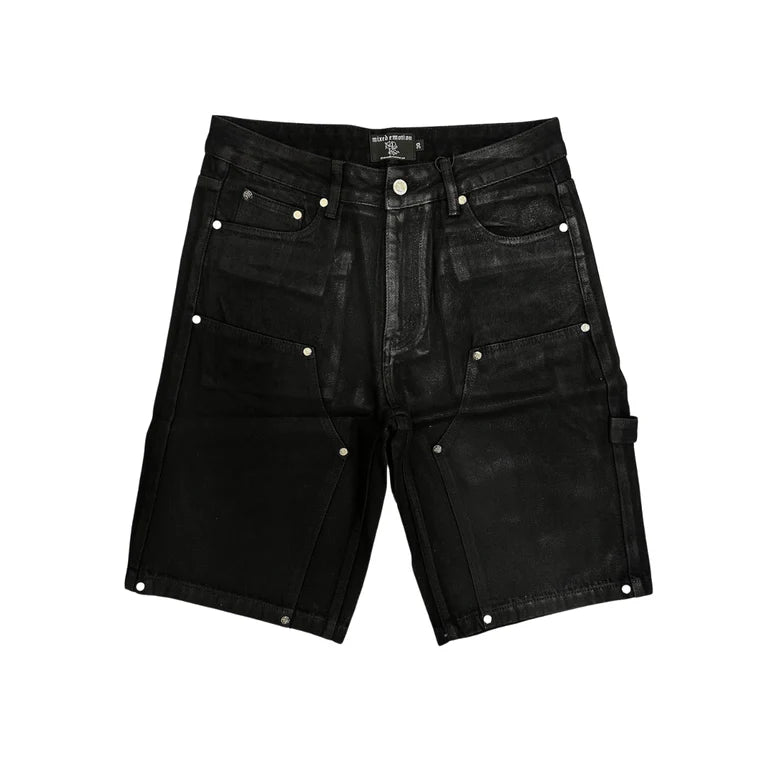 Worker Wax Shorts Black