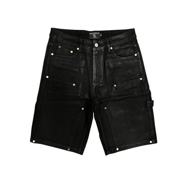 Worker Wax Shorts Black