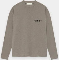 Essentials Heather Grey Long Sleeve T Shirt