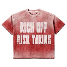 Prestige Rich Off Risk Taking Tee Red