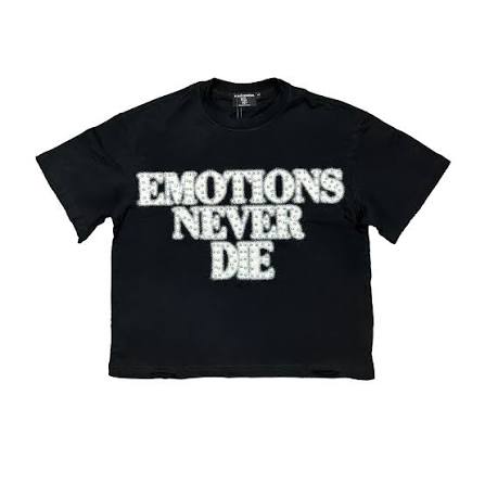 ME Black End Rhinestone Tee