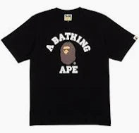 Bape College Tee Black